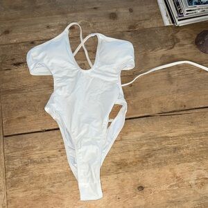 Amazon White Women's One Piece Swimsuit